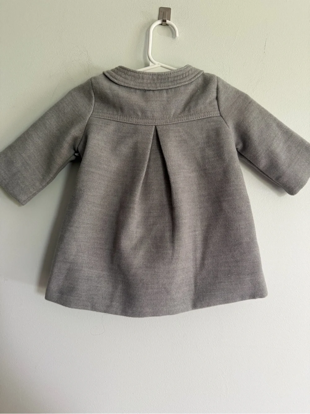 Baby B’gosh Grey Coat with Bow Detail